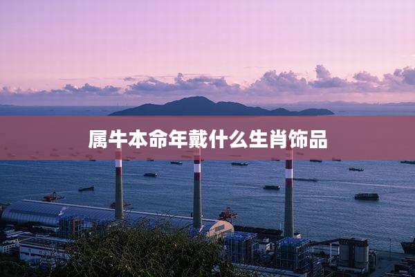 属牛本命年戴什么生肖饰品