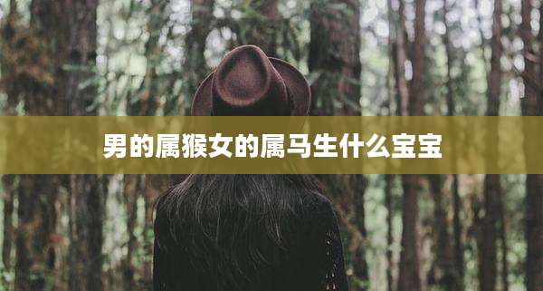 男的属猴女的属马生什么宝宝