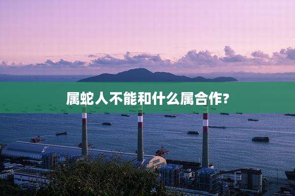 属蛇人不能和什么属合作?