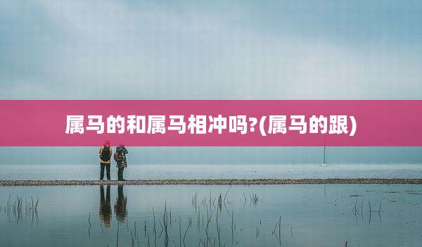 属马的和属马相冲吗?(属马的跟)