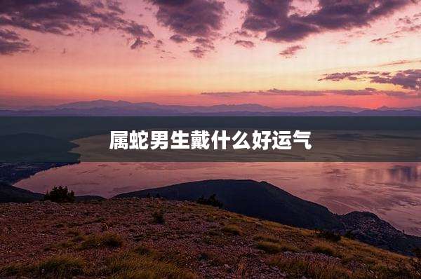 属蛇男生戴什么好运气