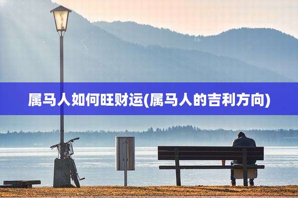 属马人如何旺财运(属马人的吉利方向)