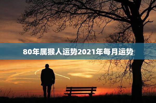 80年属猴人运势2021年每月运势
