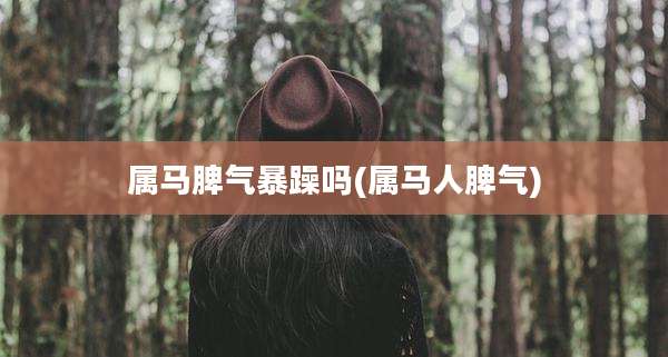 属马脾气暴躁吗(属马人脾气)