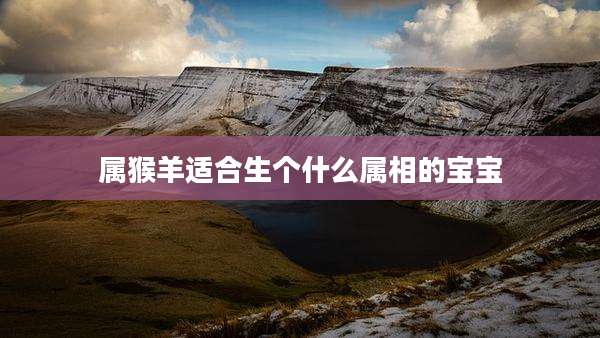 属猴羊适合生个什么属相的宝宝