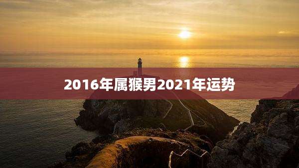 2016年属猴男2021年运势