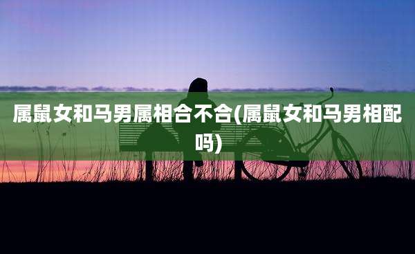属鼠女和马男属相合不合(属鼠女和马男相配吗)