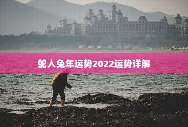 蛇人兔年运势2022运势详解