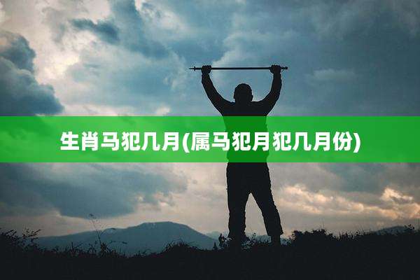 生肖马犯几月(属马犯月犯几月份)
