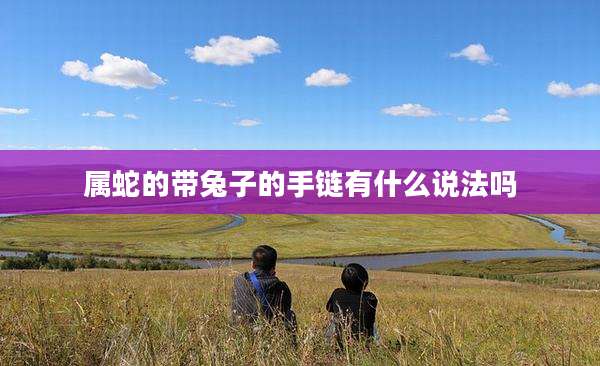 属蛇的带兔子的手链有什么说法吗