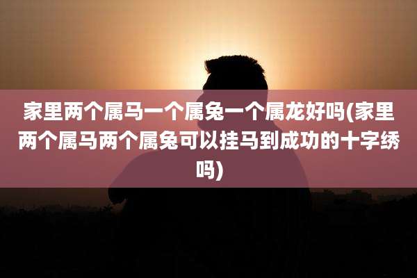 家里两个属马一个属兔一个属龙好吗(家里两个属马两个属兔可以挂马到成功的十字绣吗)