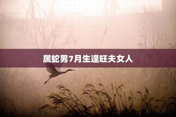 属蛇男7月生逢旺夫女人