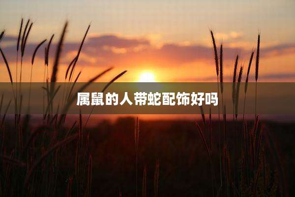 属鼠的人带蛇配饰好吗