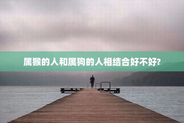 属猴的人和属狗的人相结合好不好?