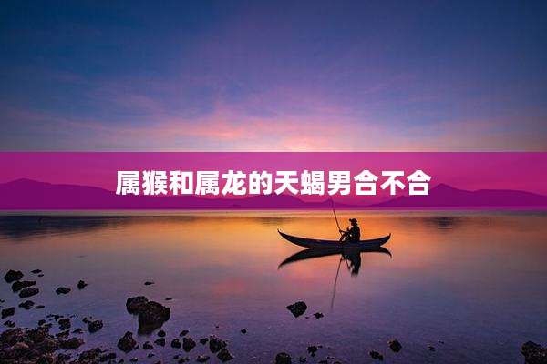 属猴和属龙的天蝎男合不合