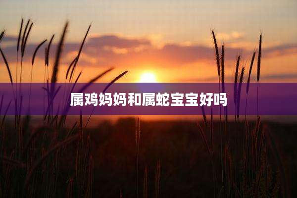属鸡妈妈和属蛇宝宝好吗
