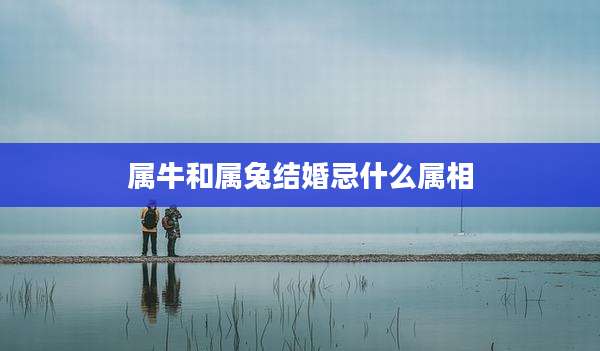 属牛和属兔结婚忌什么属相