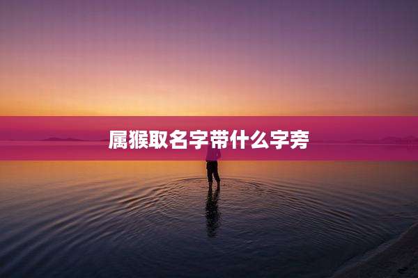 属猴取名字带什么字旁