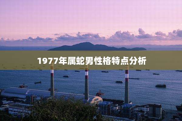 1977年属蛇男性格特点分析