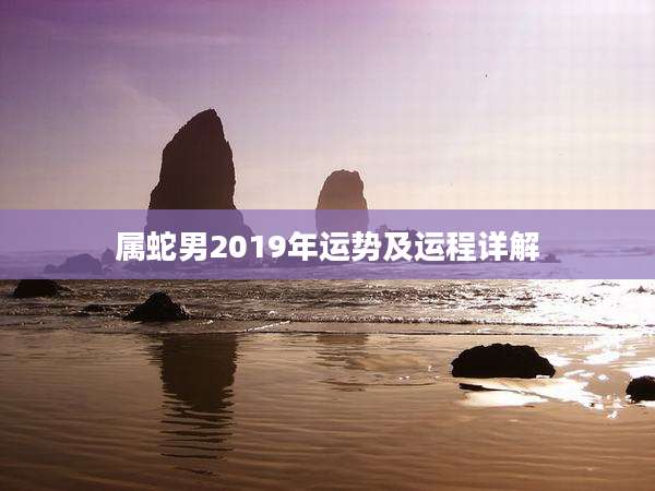属蛇男2019年运势及运程详解