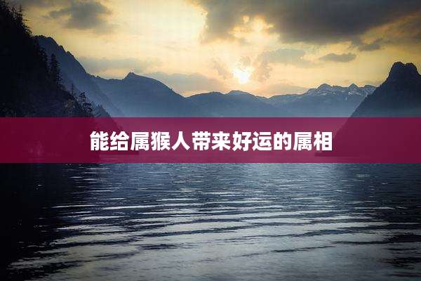 能给属猴人带来好运的属相