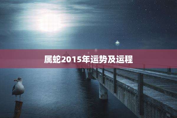 属蛇2015年运势及运程