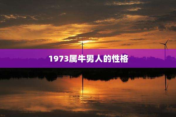 1973属牛男人的性格