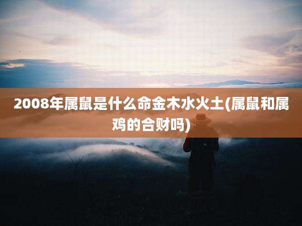 2008年属鼠是什么命金木水火土(属鼠和属鸡的合财吗)