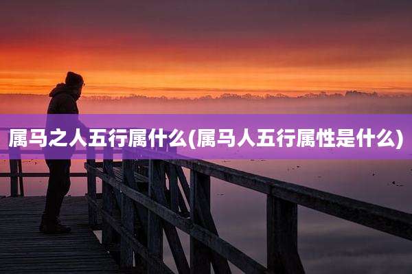 属马之人五行属什么(属马人五行属性是什么)