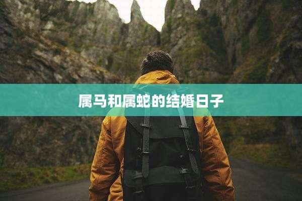 属马和属蛇的结婚日子