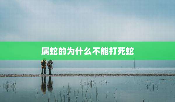 属蛇的为什么不能打死蛇