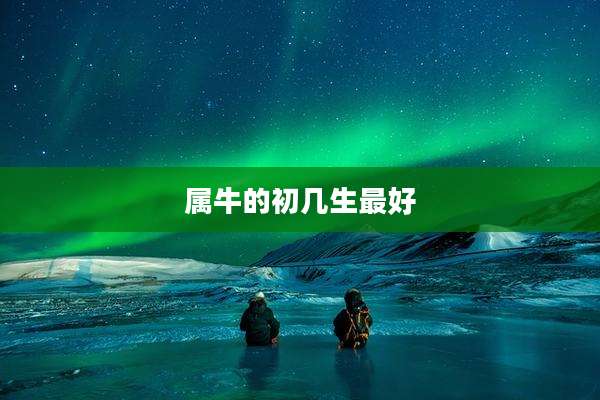 属牛的初几生最好