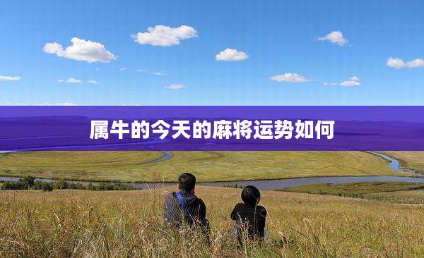 属牛的今天的麻将运势如何