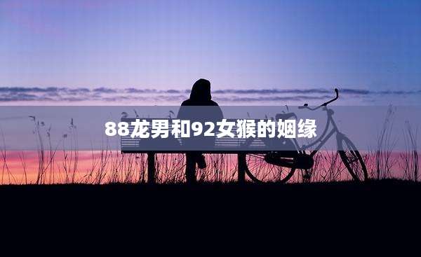 88龙男和92女猴的姻缘