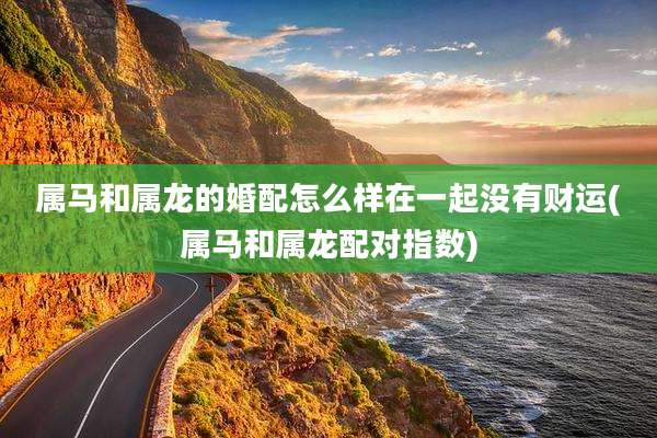 属马和属龙的婚配怎么样在一起没有财运(属马和属龙配对指数)