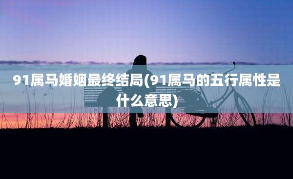 91属马婚姻最终结局(91属马的五行属性是什么意思)
