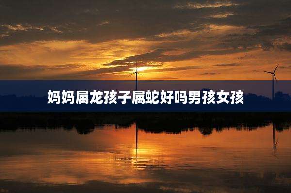妈妈属龙孩子属蛇好吗男孩女孩