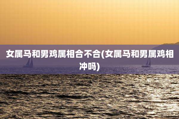 女属马和男鸡属相合不合(女属马和男属鸡相冲吗)