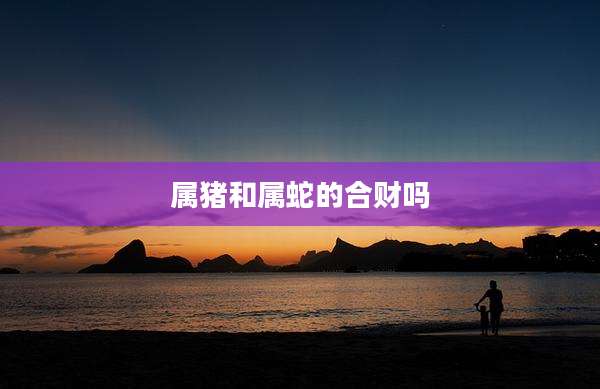 属猪和属蛇的合财吗