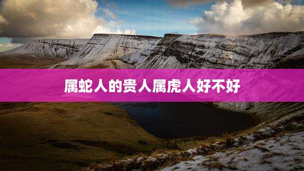 属蛇人的贵人属虎人好不好