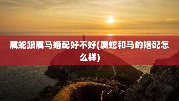 属蛇跟属马婚配好不好(属蛇和马的婚配怎么样)