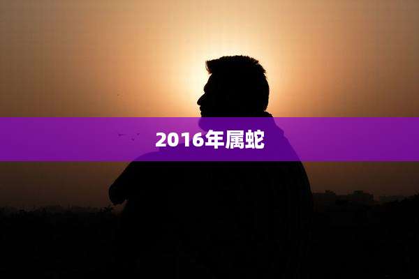 2016年属蛇