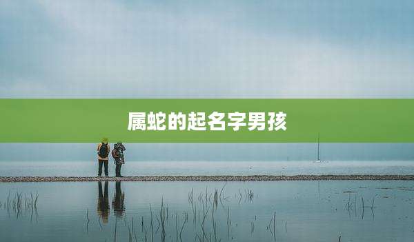 属蛇的起名字男孩