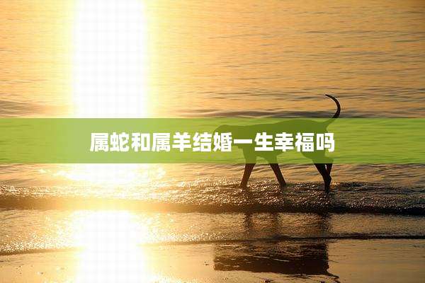 属蛇和属羊结婚一生幸福吗