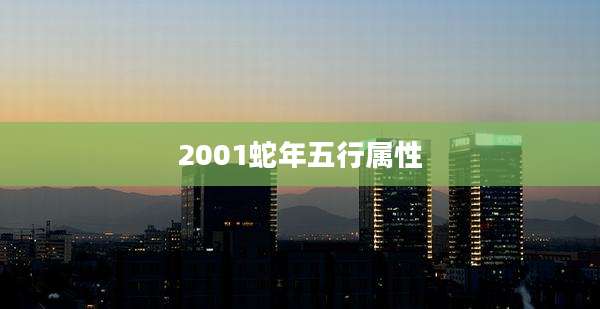 2001蛇年五行属性