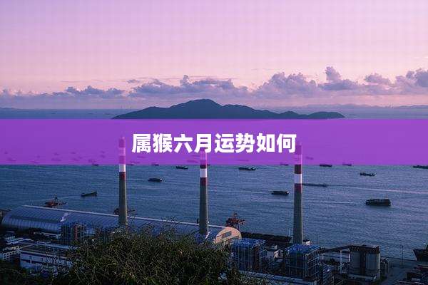 属猴六月运势如何