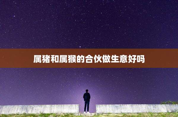 属猪和属猴的合伙做生意好吗