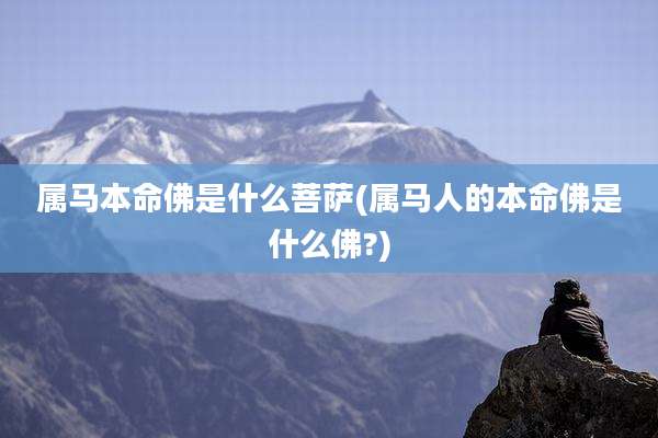 属马本命佛是什么菩萨(属马人的本命佛是什么佛?)