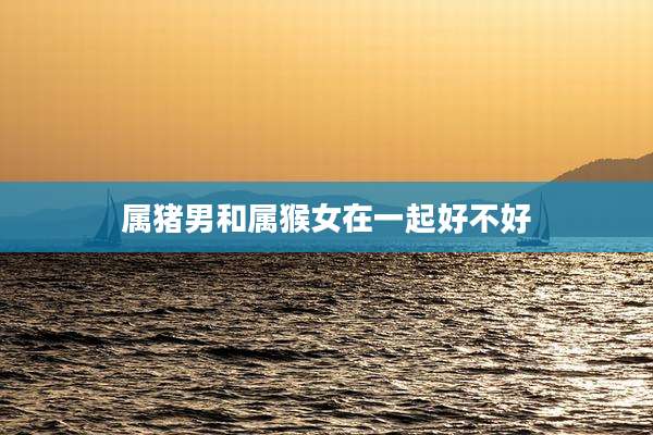 属猪男和属猴女在一起好不好