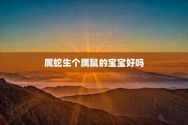 属蛇生个属鼠的宝宝好吗